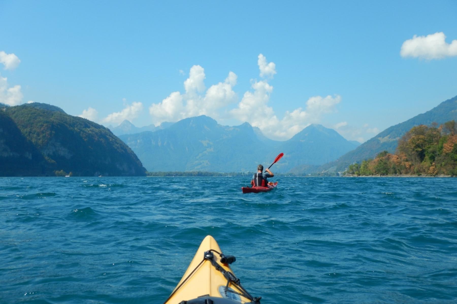 Paddeln auf dem Walensee