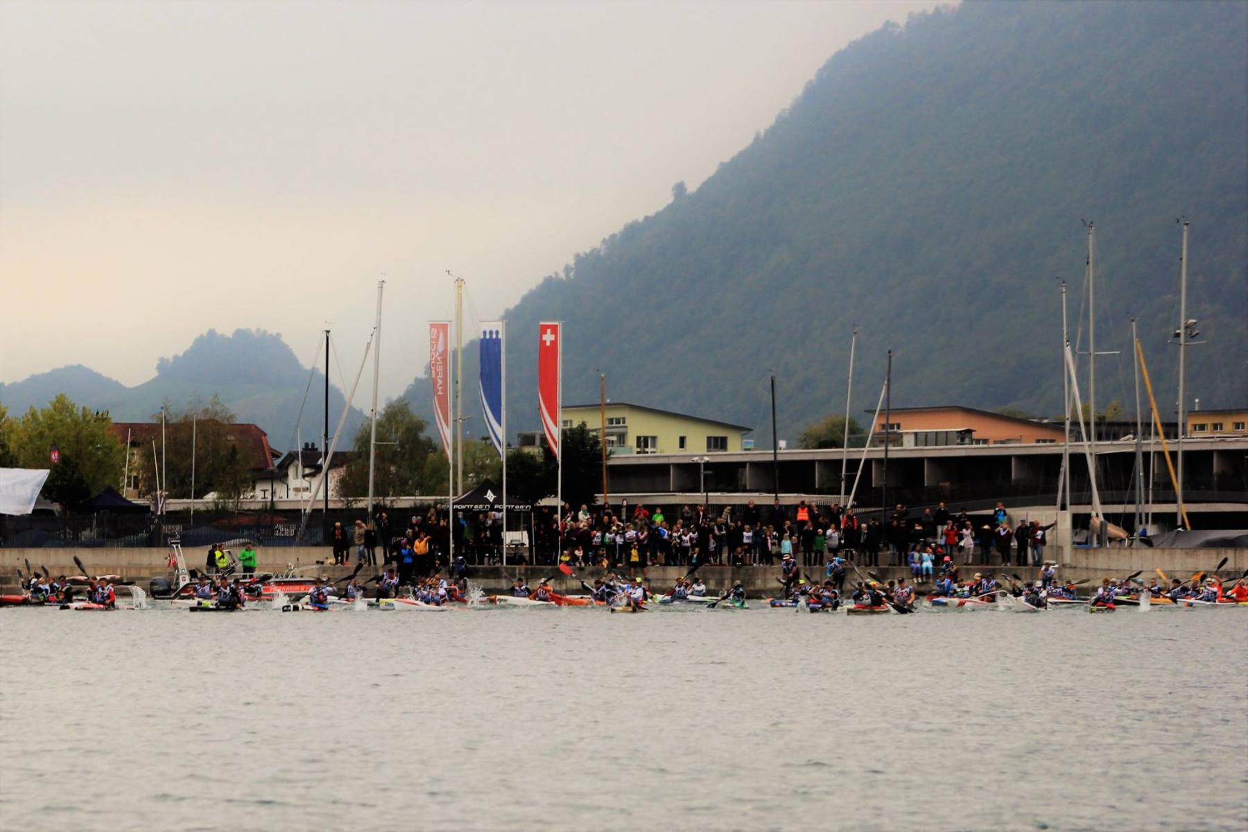 Start Kanu-Marathon 2018 in Buochs