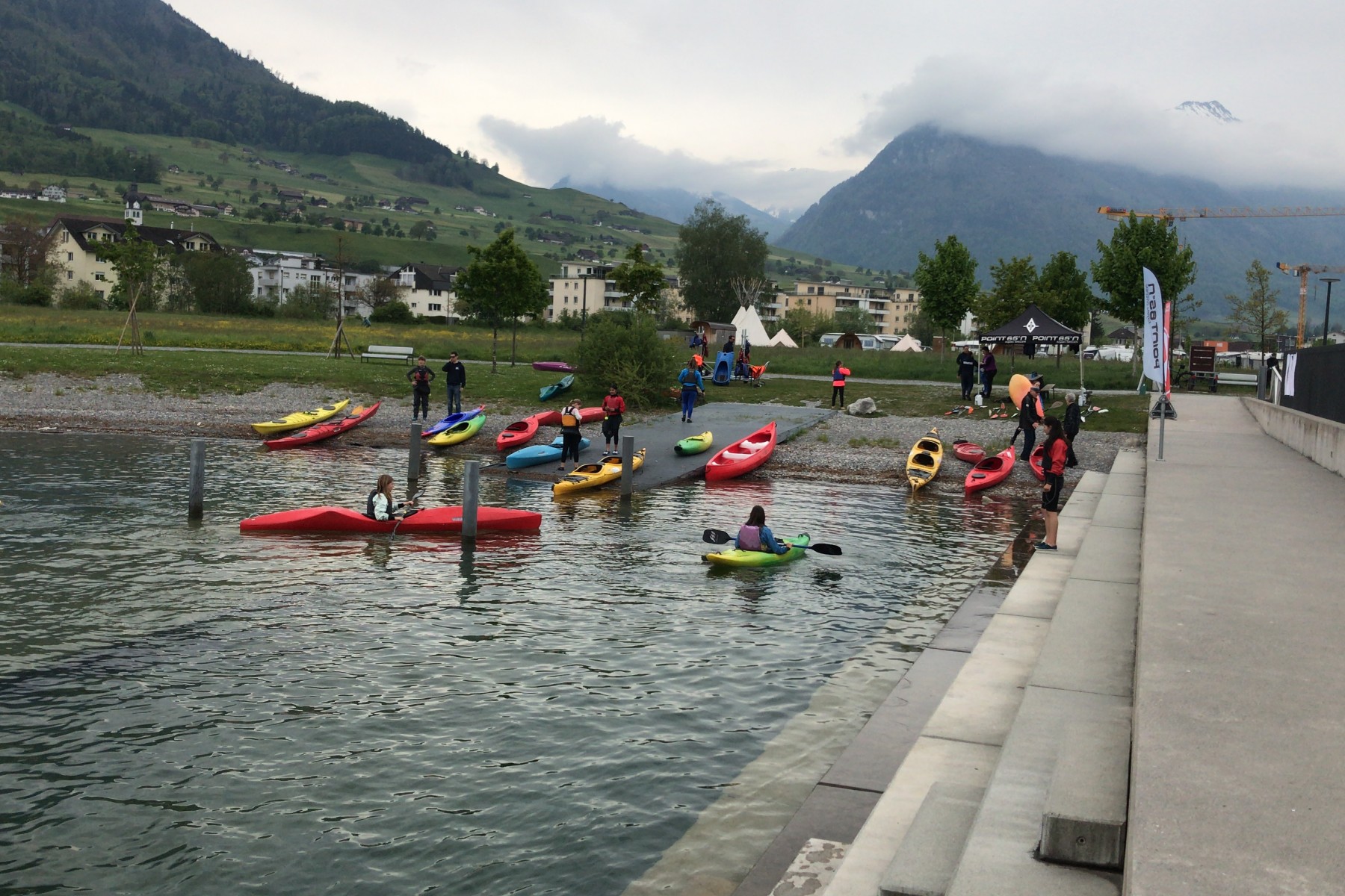 Viel Betrieb auf dem Wasser