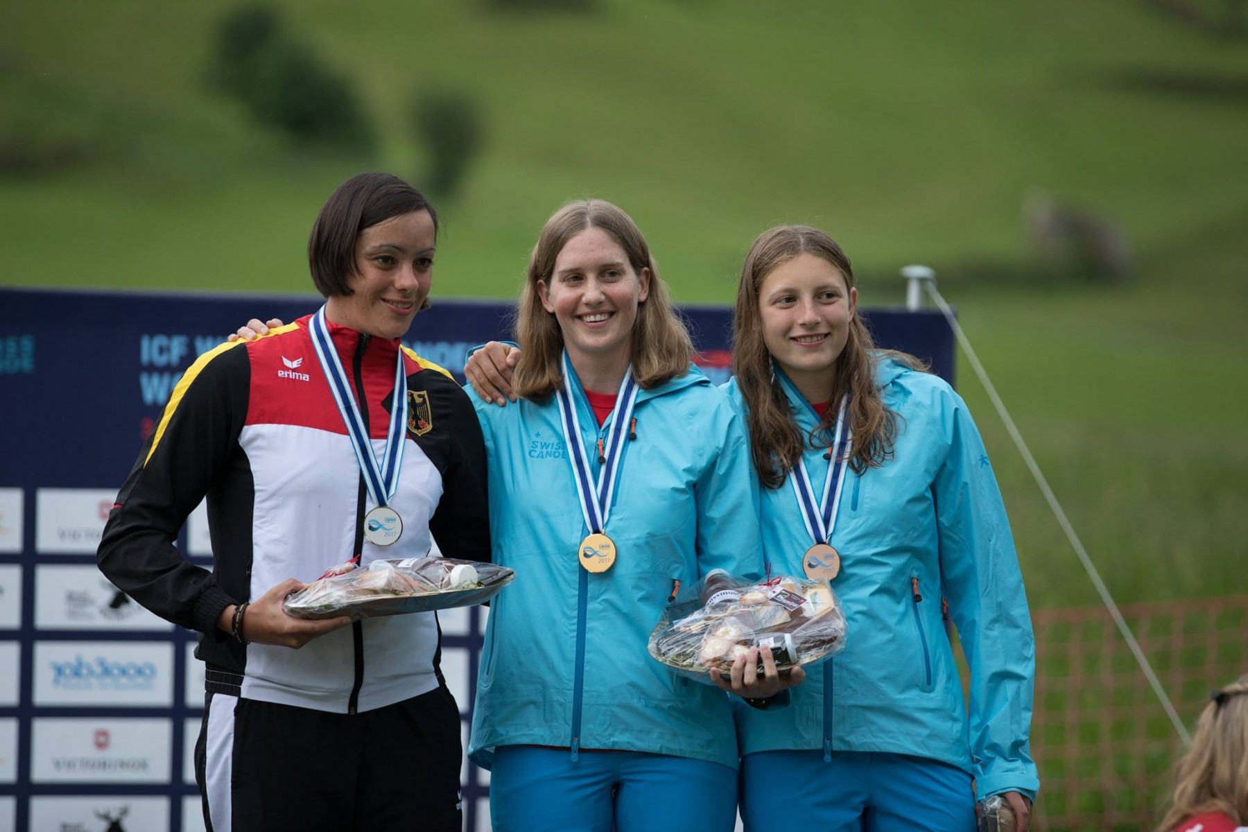 Hannah auf dem Podest