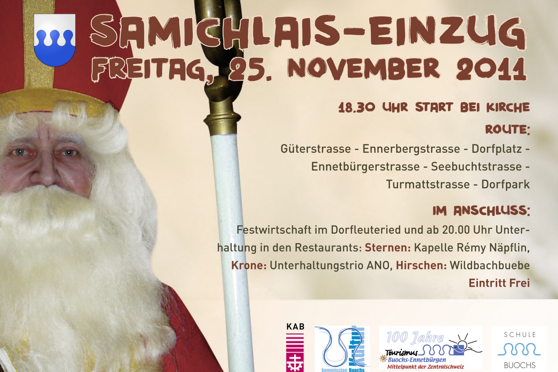 Flyer Samichlaus-Einzug