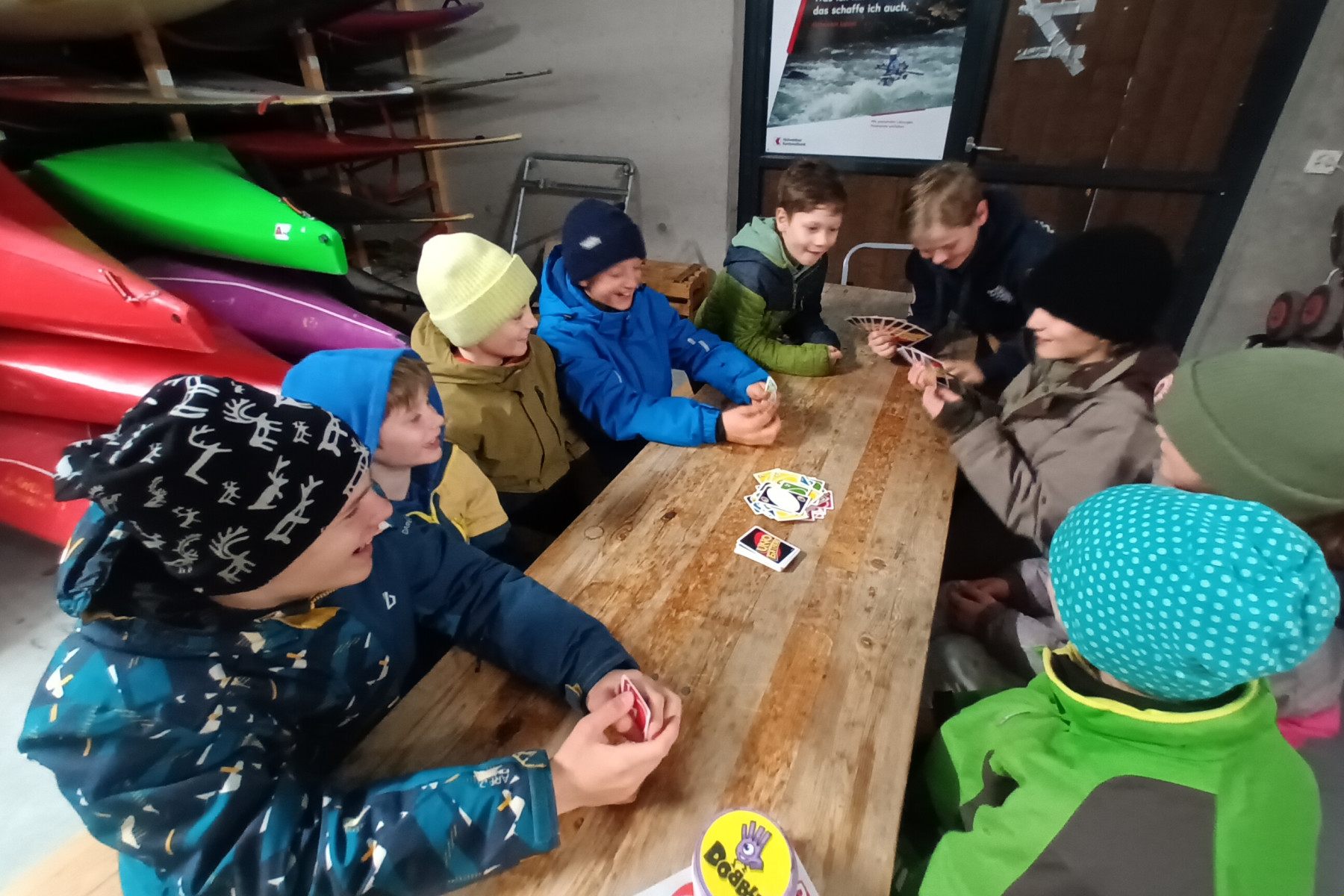 Erster Tag_Spiele in der Bootshalle