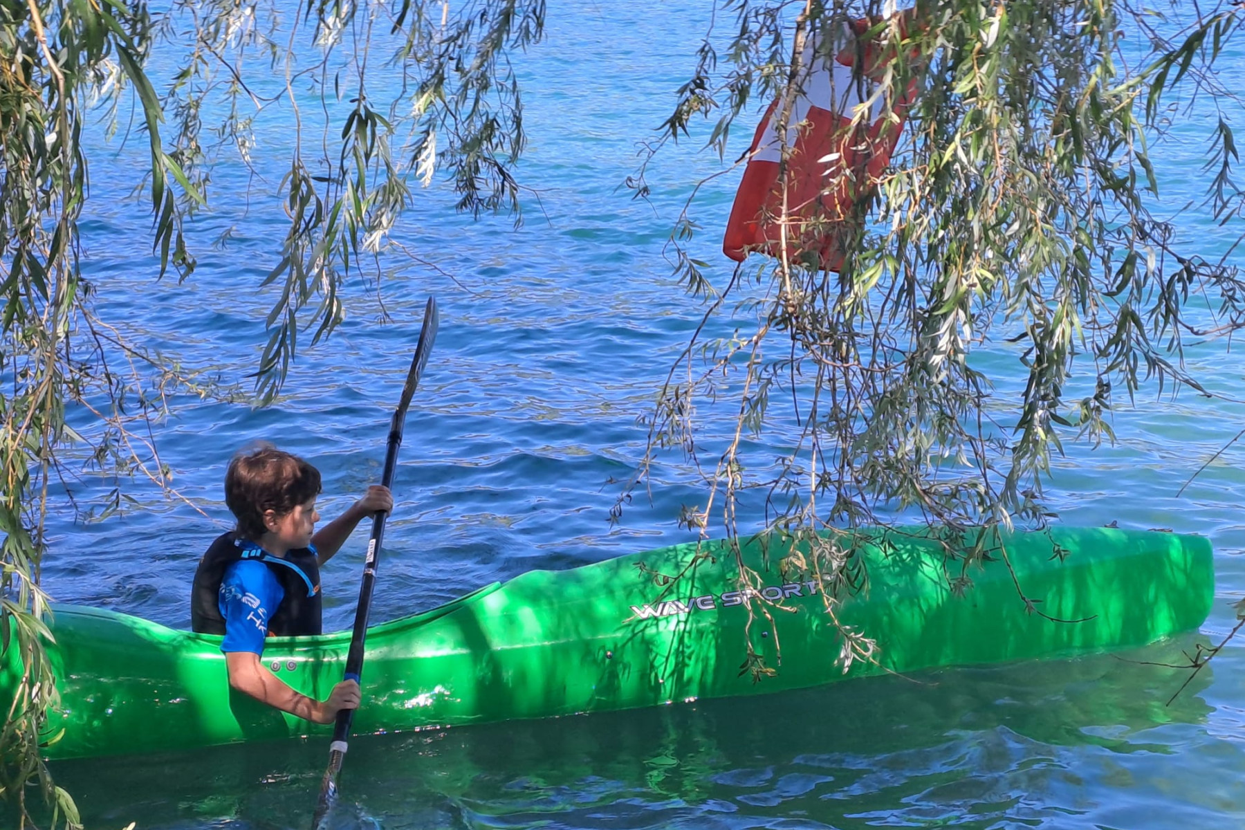 Disziplin Langboot: Start bei der Fahne