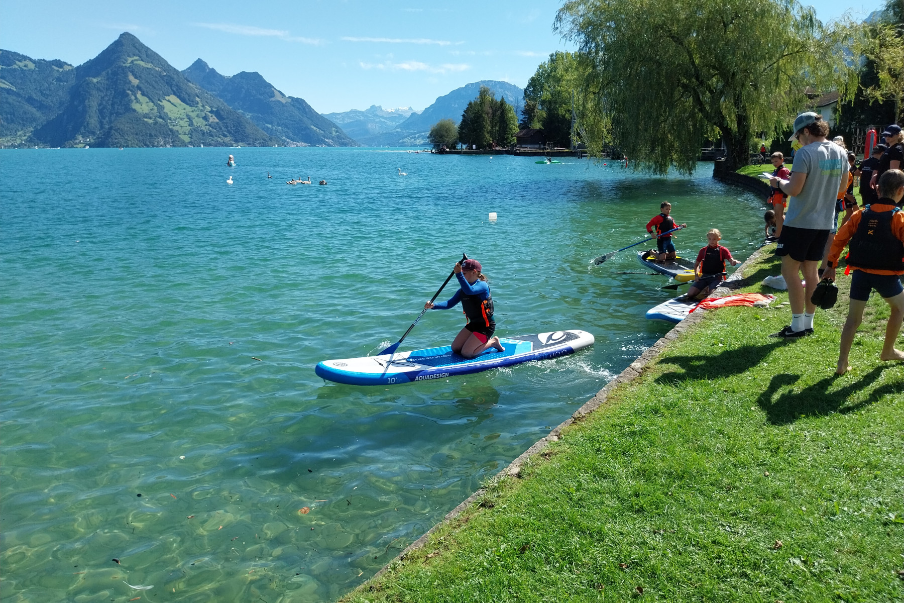 Startfeld beim SUP