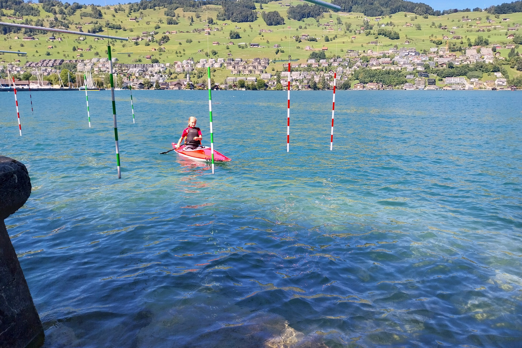 Slalom im C1