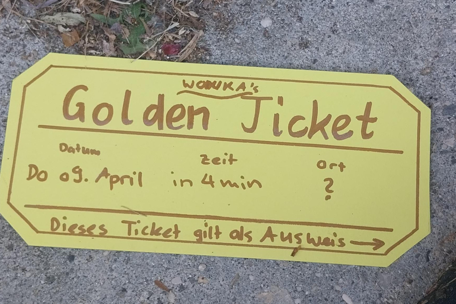 Dieses Ticket haben erhalten: Caroline, Devin, Pirmin, Jaron, Jonas und Nino