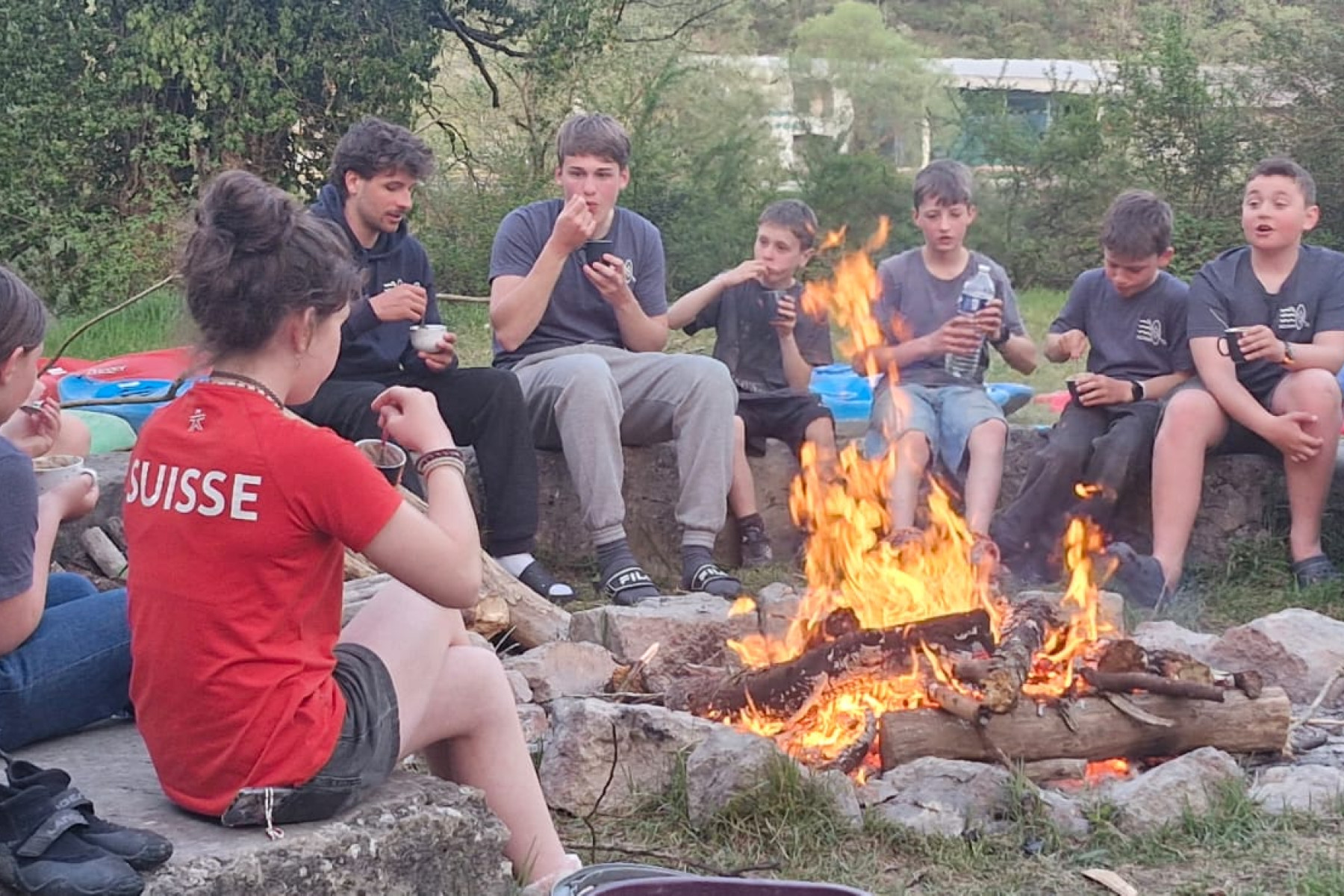 Mit gemütlichem Lagerfeuer ging das Kanulager zu Ende