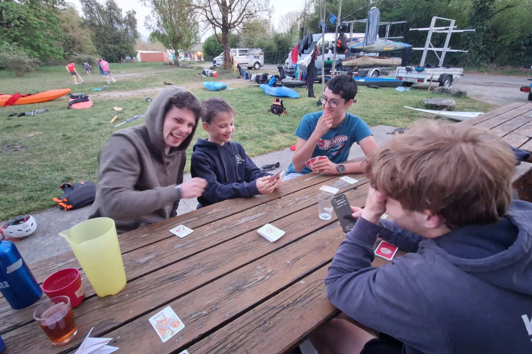 Wir hatten viel Zeit für Spiele