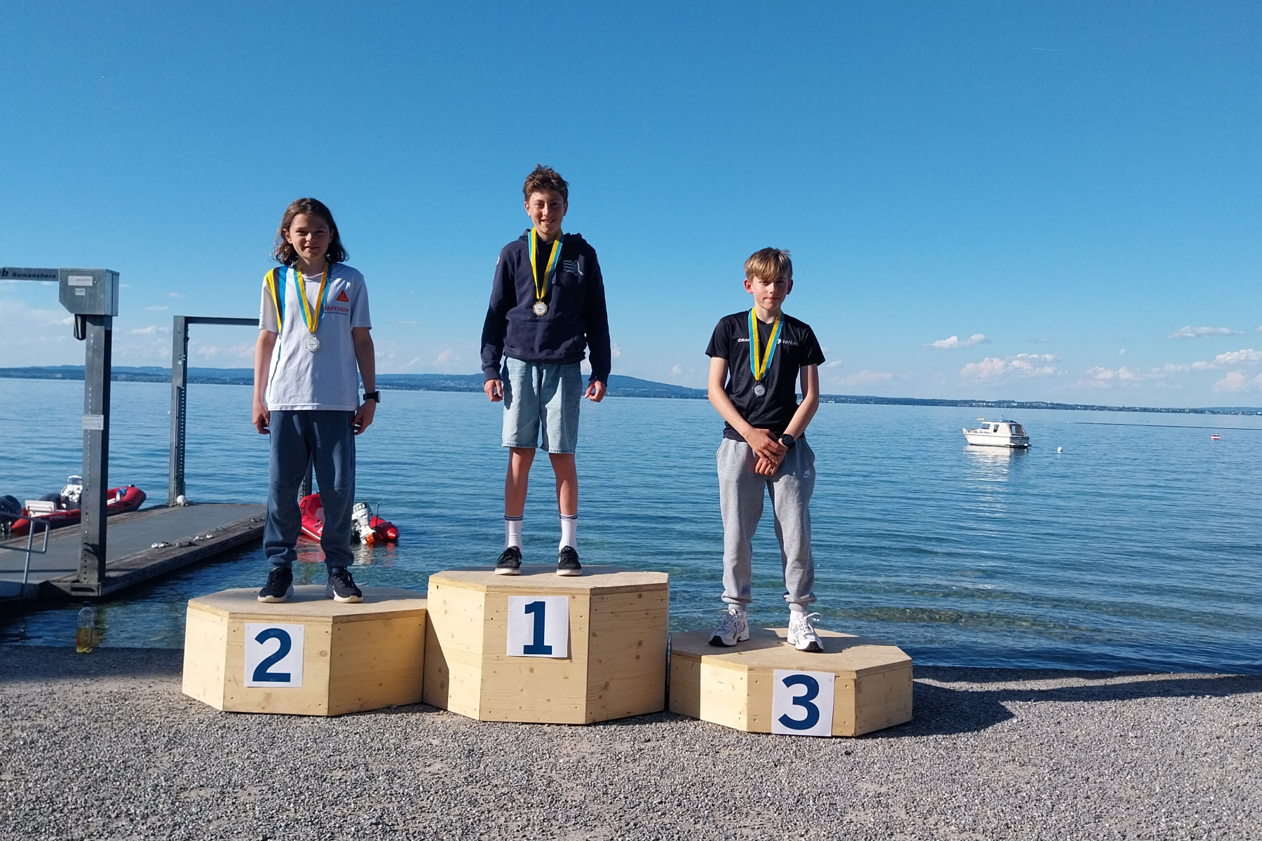 1. Platz beim Duathlon Benjamin männlich
